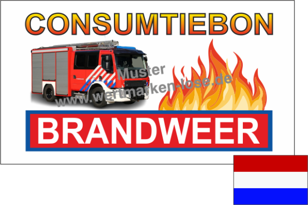 NL - 1000 Consumtiebonnen "Brandweer"
